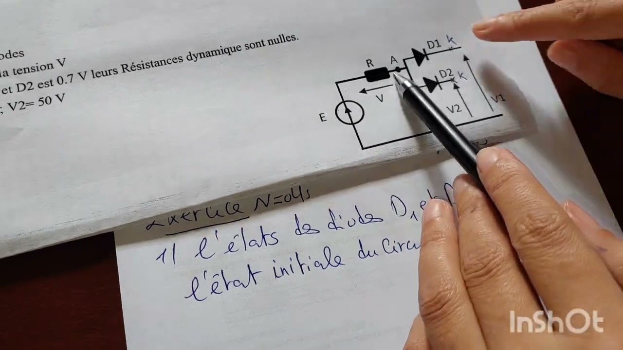 Exercices sur les diodes (TD3), Exo 2 et 4, diode, ELN, Electronique fondamentale 1
