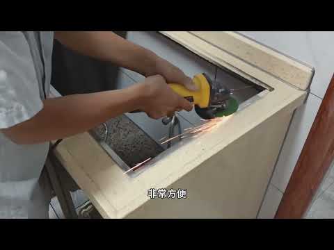 厨房洗碗水槽旧换新，双槽换成大单槽，果然还是单槽实用