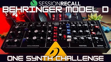 A Dub Techno track made with only Behringer Model D patches [One Synth Challenge] (Sound Demo)