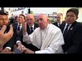 A scary moment for Pope Francis