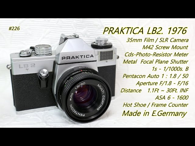 PRAKTICA LB2 ボディ PENTACON Praktica LB2 35mm Film Camera, Meyer Lens, Pentacon Case