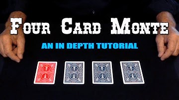 4 Card Monte (RED BLACK & BLUE) Card Trick ~ An In-Depth Tutorial