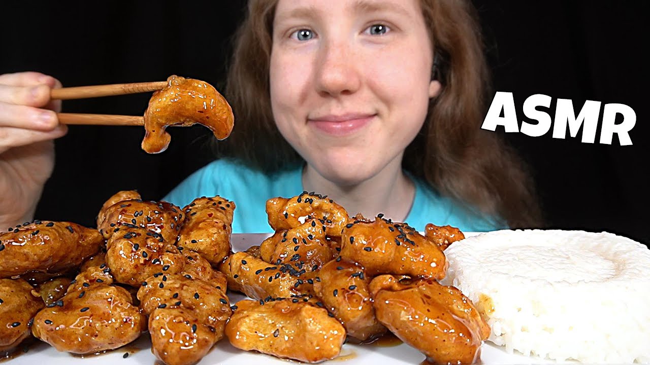 ASMR GENERAL TSO & KUNG PAO CHICKEN MUKBANG (No Talking) EATING SOUNDS