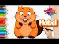 Cómo dibujar a MABEL de HOPPERS 🎨 Disney Pixar 🎬 Dibujo Fácil para Niños