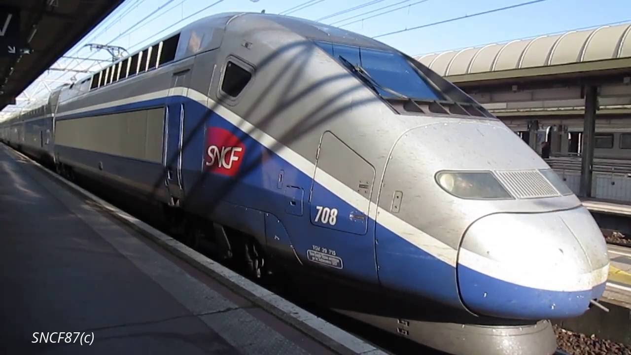 TGV Duplex départ à la gare de Lyon Part Dieu (69) - YouTube