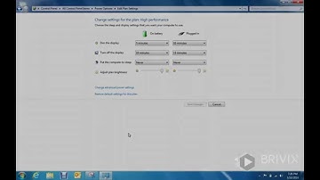 How To Change Power Settings Windows 7 /// Brivix