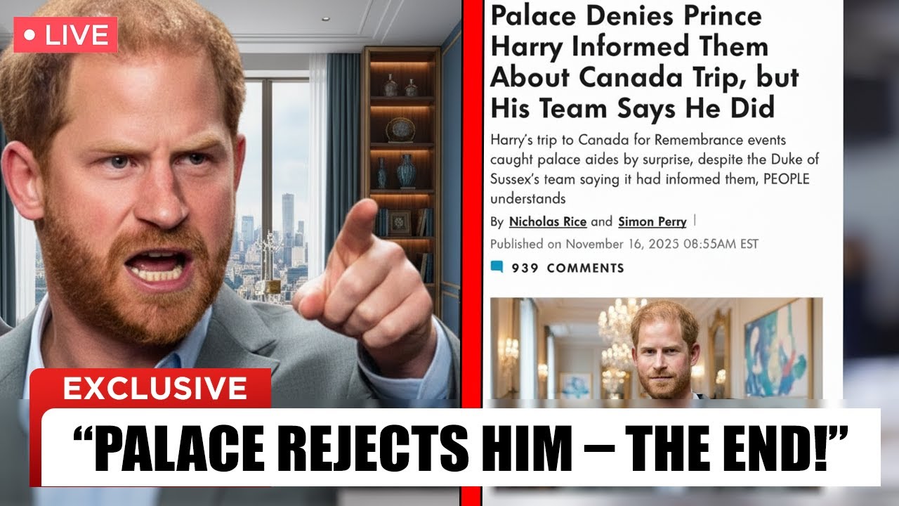 Palace Puts Its Foot Down on Prince Harry’s FANTASY After He’s Caught Lying About Canada Trip