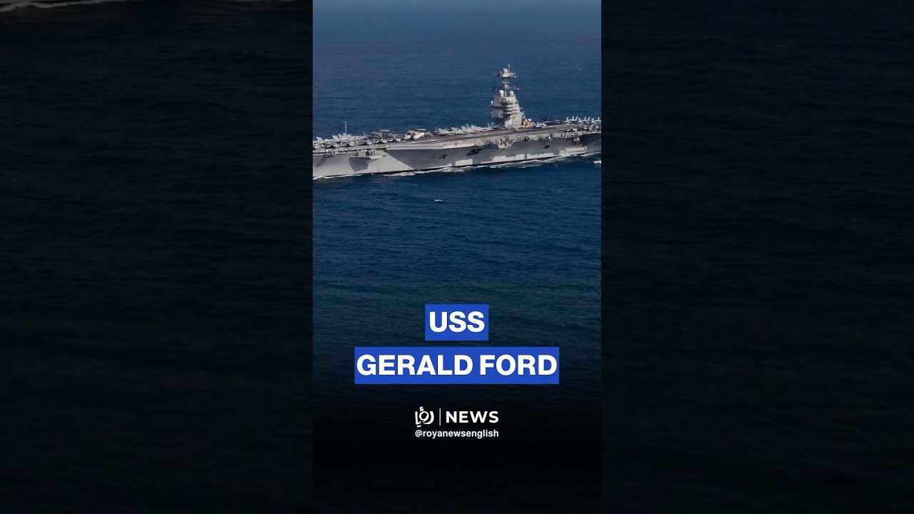 USS Gerald R. Ford docks in Crete: Massive US carrier deployed to Middle East