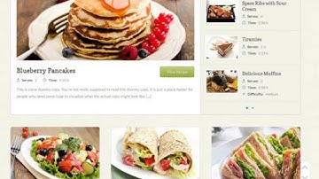 Wordpress Food Themes with Great Design and Functions