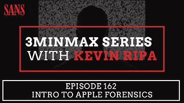 Episode 162: Introduction to Apple Forensics