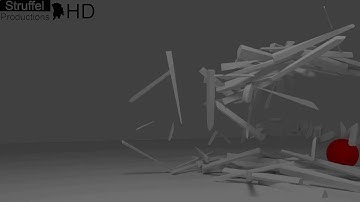 Blender 2.68a cell fracture Tool Test