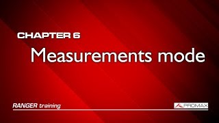 RANGER analyzers tutorial: [6] Measurements mode