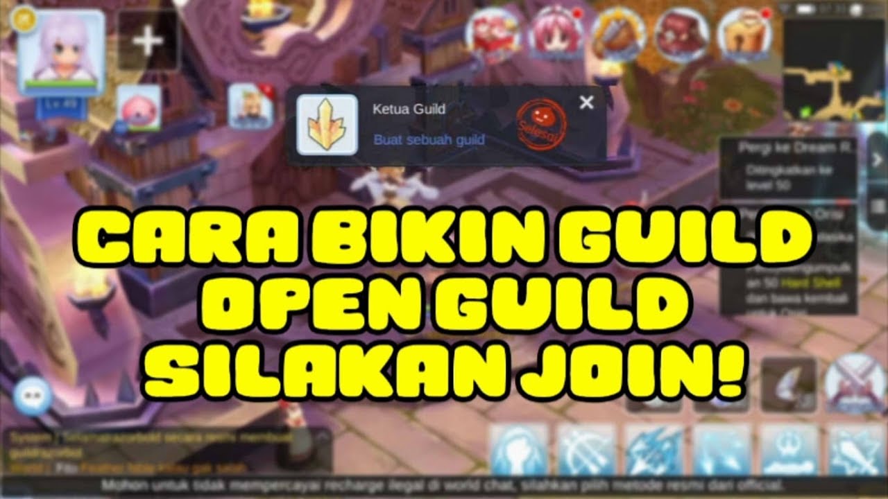Cara Bikin Guild Open Guild Buruan Join Ragnarok M Eternal Love Youtube