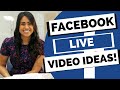 21+ Facebook LIVE Video Ideas | NEVER Run Out Of Video Content Ideas!