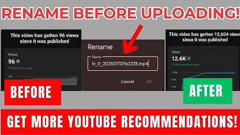 This File Renaming Trick Gets YouTube to recommend your videos (COPY to Grow Fast)