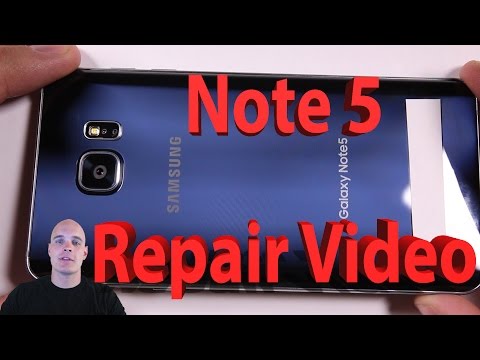 Samsung Galaxy Note 5 Screen Repair, Charging port fix, Battery Replacement video