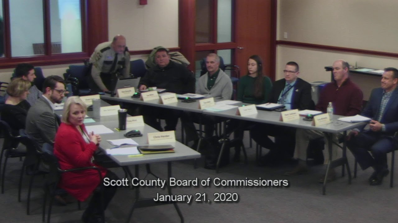 Scott County Board of Commissioners January 21, 2020 YouTube