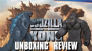 Playmates Giant Godzilla and Kong Unboxing Review - Godzilla VS Kong