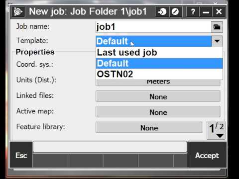 Trimble Jobfile How to manage jobs in Trimble Access - YouTube