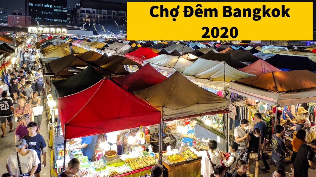chợ đêm ở thái lan Update 2022 Lần Đầu Du Lịch Thái Lan Tự Túc | Ngày Cuối : Đi Chợ Đêm Tại Bangkok | #TravelVlog
