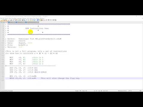 CS2231 Arm Assembly Demo 1 Adding Subtracting
