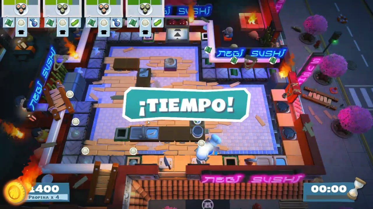 overcooked estresante con romina