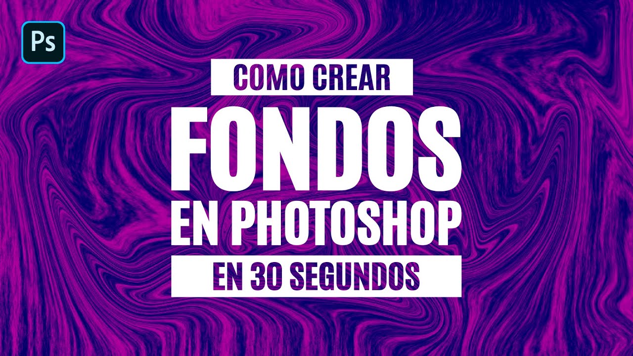 TUTORIAL - Como crear tus propios FONDOS/BACKGROUND en PHOTOSHOP en ¡30  Segundos! - YouTube