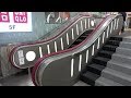 サイドが特徴的 地下街からのエスカレーター 栄スカイル 三菱 Mitsubishi Escalator Sakae skyle nagoya japan