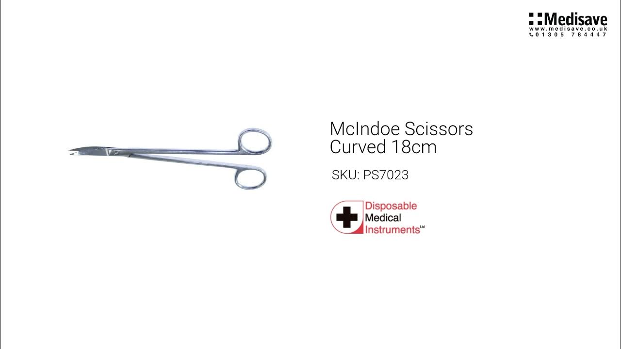McIndoe Scissors Curved 18cm PS7023