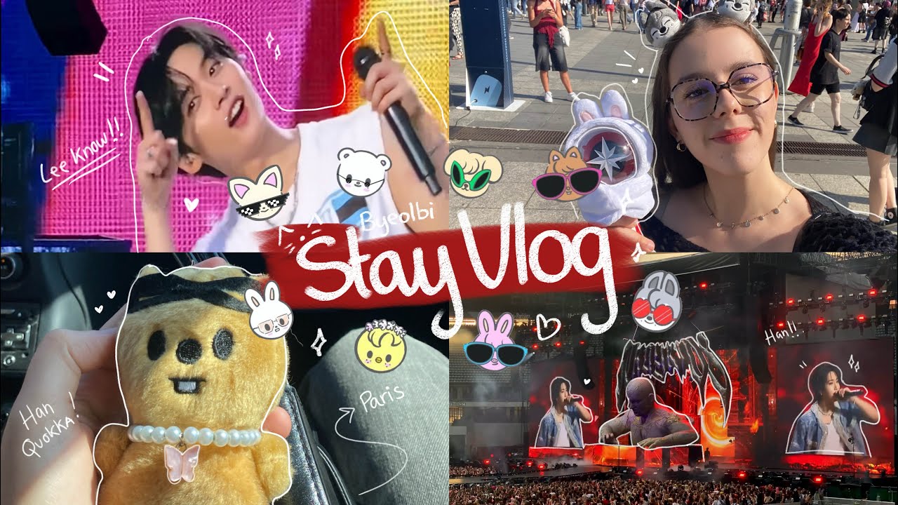 STAY VLOG - JE VAIS VOIR STRAY KIDS EN CONCERT POUR LA PREMIÈRE FOIS - (DominATE in Paris Day 1)❤️