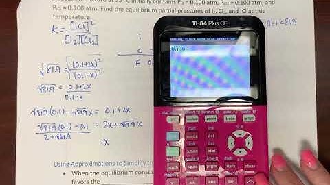 Example of Calculating Equilibrium Concentrations when given only K and initial pressure