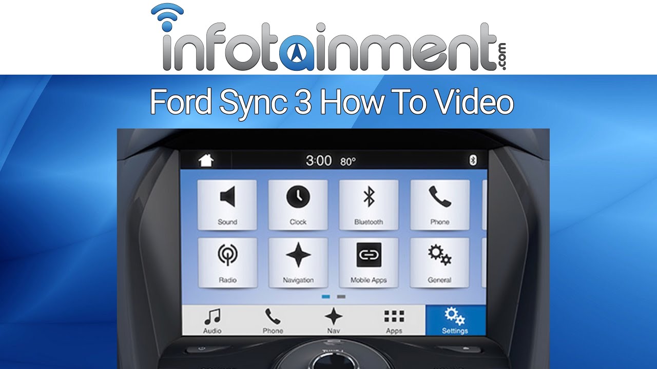 Ford Sync 3 How To Video - Navigation and Apple Carplay - YouTube