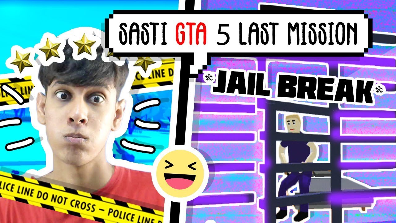 POLICE JAIL BREAK EPISODE 6 OF SASTI GTA 5 for Mobile 😂 Funniest Android Game [ Dude Theft Wars ]