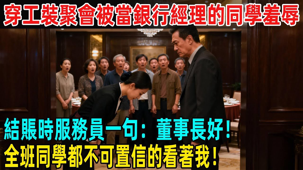 穿工裝聚會被當銀行經理的同學羞辱，結賬時服務員一句：董事長好，全班同學都不可置信的看著我！