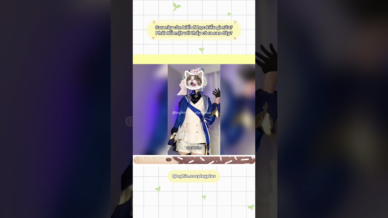 Phải đối mặt với thầy thế nào đây? #cosplay #genshinimpact #short