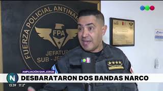 Detuvieron a 17 miembros de dos bandas narcos e incautaron 1400 dosis de cocaína