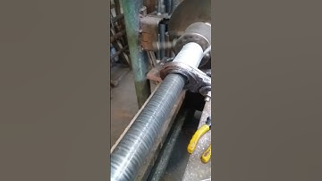 Spring Factory winding Galv 6.3mm Truck Springs in old lathe