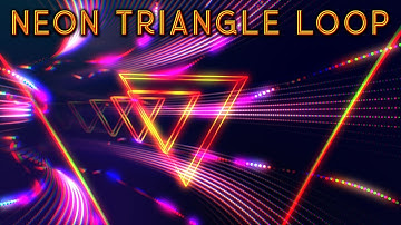 Futuristic HUD triangle tunnel seamless VJ loop animation (After Effects + Trapcode TAO)