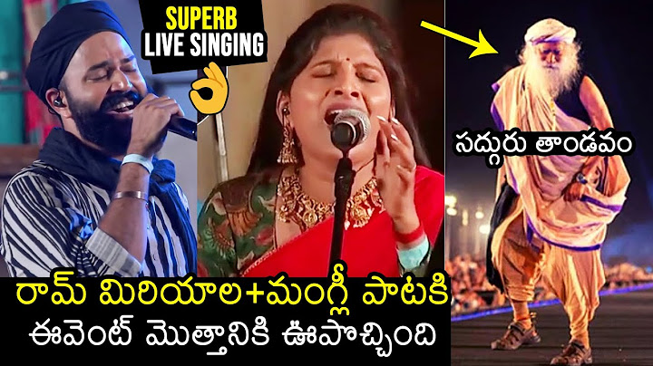 Ram Miriyala & Mangli SUPERB Live Singing At Sadhguru Event | Mahashivaratri 2025 | Filmylooks