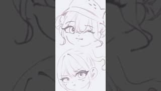 最後まで描けなかった下書きたち（顔編） #イラスト #llustration #shorts