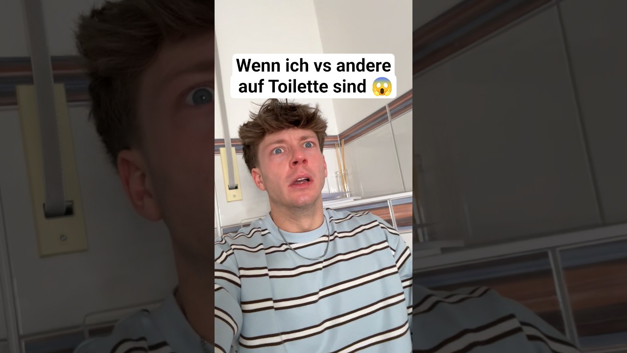 Dieser Moment, wenn man auf Toilette gestört wird 🚽😱 #toilet #funny