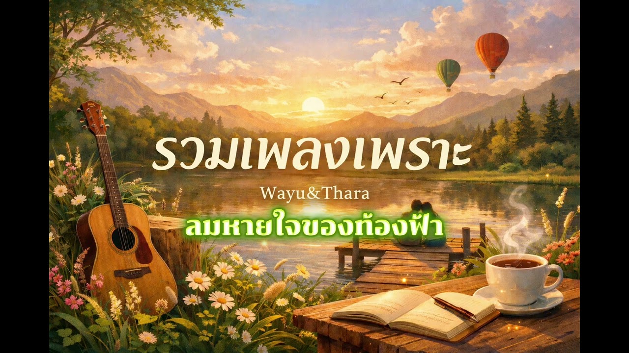 รวมเพลงเพราะฟังสบาย🌿เพลงรักอะคูสติก แนวธรรมชาติ ฟังยาวๆ | Relaxing Acoustic Love Songs | Wayu&Thara