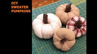 DIY Sweater Pumpkins