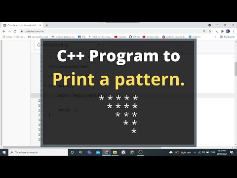 36. C++ Program to Printing the Pattern