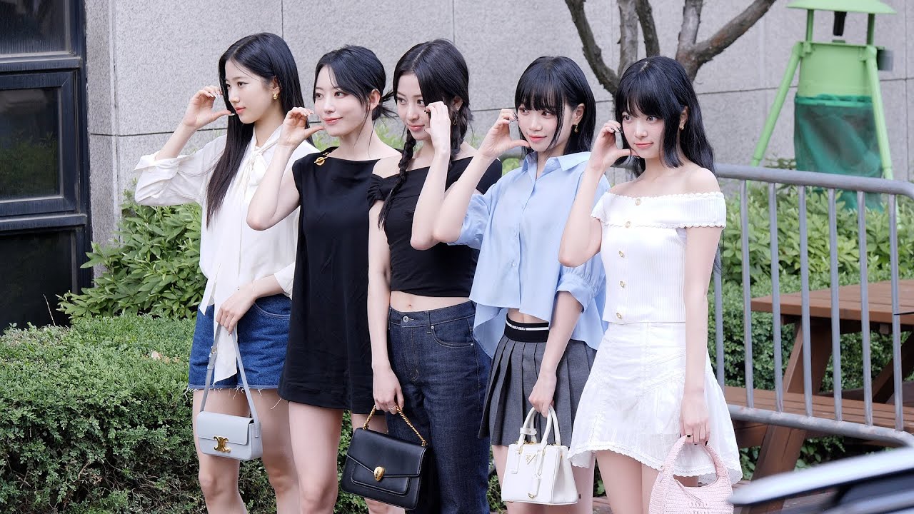 르세라핌 (LE SSERAFIM) 뮤직뱅크 출근길｜230519