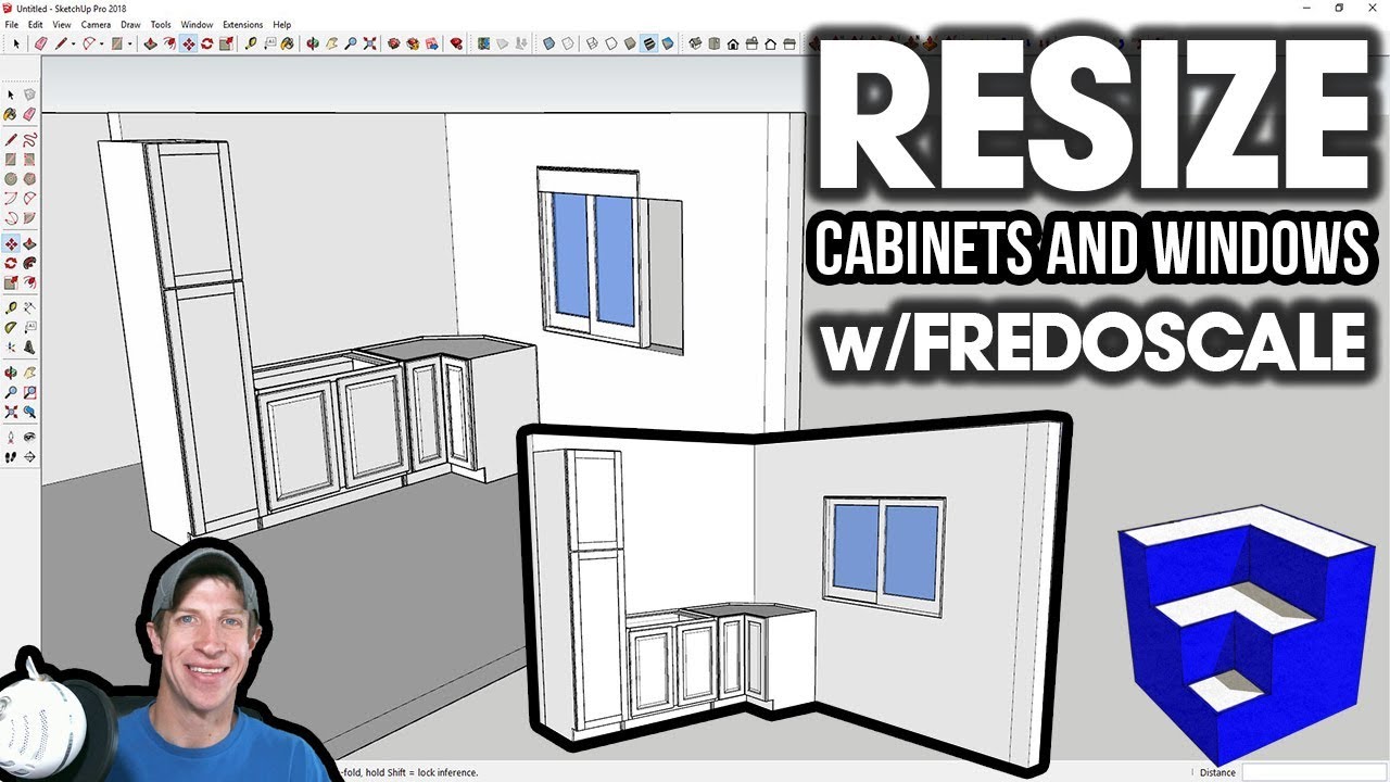 Resize Cabinets And Windows Quickly With Fredoscale For Sketchup