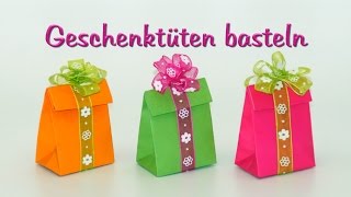 Basteln Mit Papier Papiertuten Geschenktuten Falten Diy Youtube