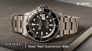 Vintage Rolex Submariner 1680 'Red'  Vintage of the Week Episode 19 | Bob's Watches