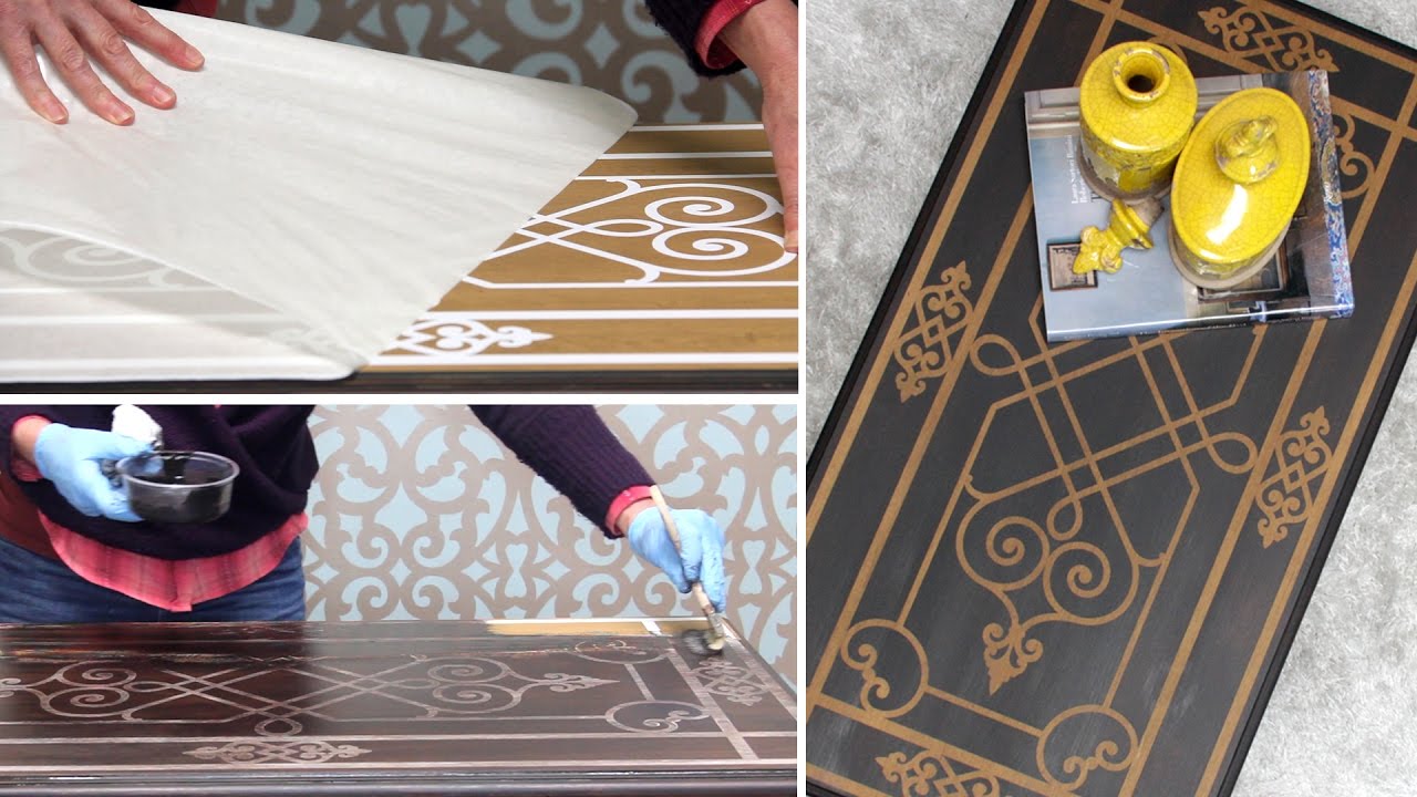 How to Stain & Seal an Inlaid Carved Wood Effect with Modello® Vinyl