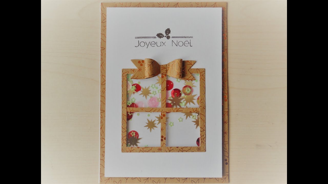 Shaker card de Noël
